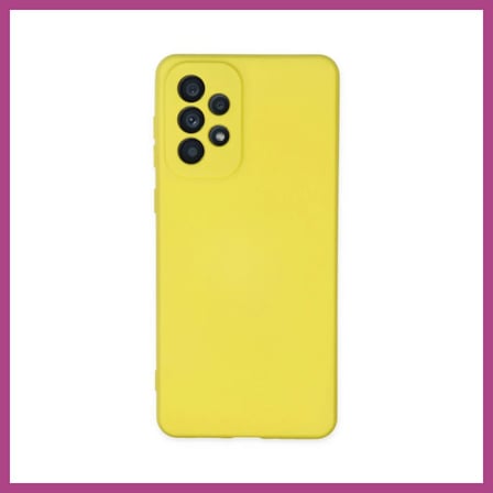 STR STORE Samsung Galaxy A23 4G Kılıf Nano içi Kadife Silikon - Sarı GBZS