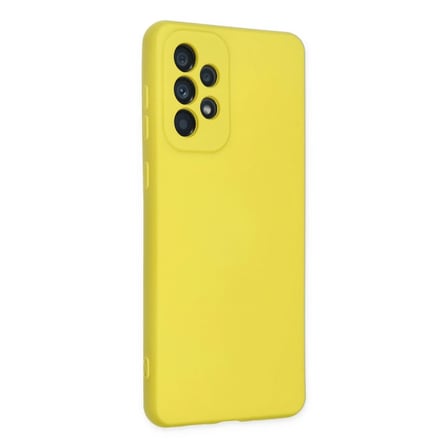 STR STORE Samsung Galaxy A23 4G Kılıf Nano içi Kadife Silikon - Sarı GBZS