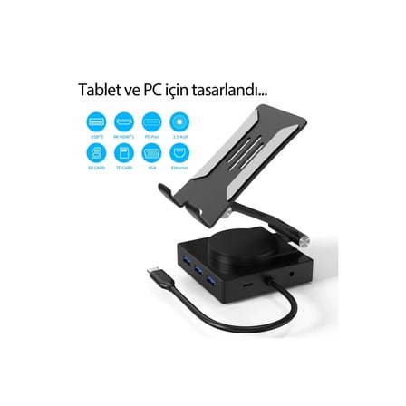 STR STORE Dönüştürücü 10in1 Hub 116 - Gri GBZS