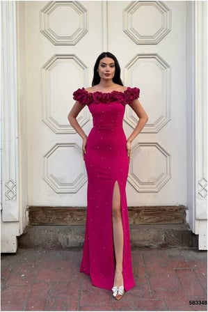STR STORE Esnek Krep Kumaş Abiye Straplez Elbise · Renk: Mor · Beden: L GBZS