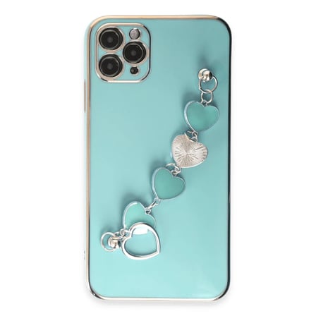 STR STORE iPhone 11 Pro Max Kılıf Esila Silikon - Su Yeşili GBZS