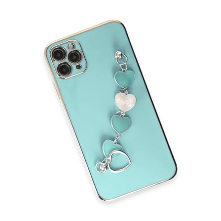 STR STORE iPhone 11 Pro Max Kılıf Esila Silikon - Su Yeşili GBZS