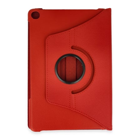 STR STORE Huawei MatePad SE Kılıf 360 Tablet Deri Kılıf - Kırmızı GBZS