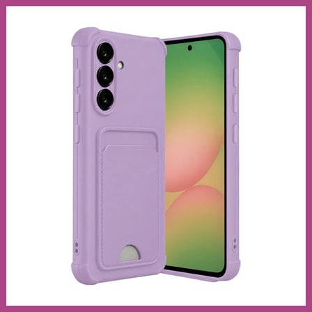 STR STORE Samsung Galaxy A17 5G Kelvin Kartvizitli Silikon - Lila GBZS