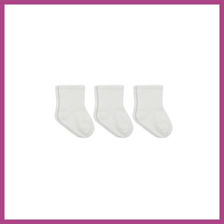 STR STORE 3lü Penye Soket Çorap 10132 Ekru · Beden: 0-3 Ay · Renk: Ekru GBZS