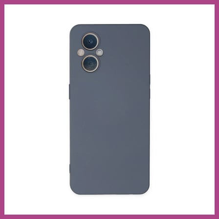 STR STORE Reno 7 Lite Kılıf Nano içi Kadife Silikon - Gri GBZS