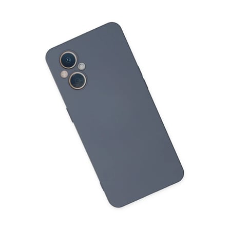 STR STORE Reno 7 Lite Kılıf Nano içi Kadife Silikon - Gri GBZS