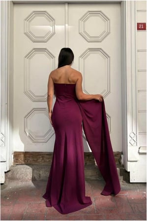 STR STORE Kadın Krep Yaka V Elbise Detaylı · Renk: Zümrüt · Beden: XL GBZS