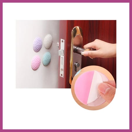 STR STORE Çok Amaçlı Silikon Kapı Duvar Koruyucu Tampon 4lü Paket GBZS