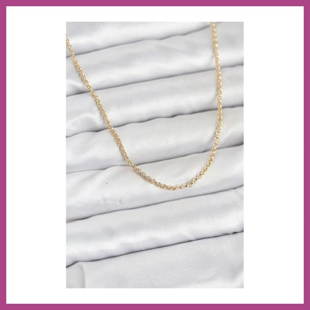 STR STORE CM 14K Gold Renk Halka Model 60 cm Kadın Kolye GBZS