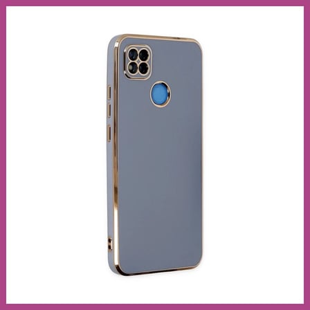 STR STORE Redmi 9C Uyumlu Kılıf Volet Silikon - Mavi GBZS
