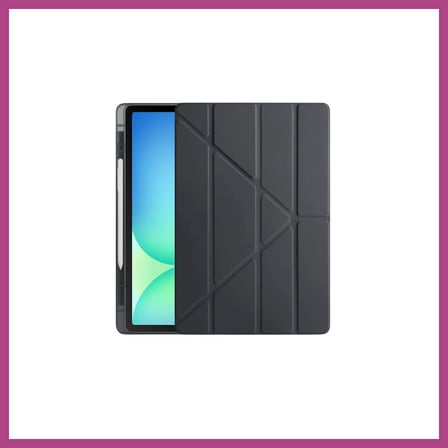 STR STORE iPad Pro 11 (2024) Kılıf Kalemlikli Hugo Tablet Kılıfı - Siyah GBZS