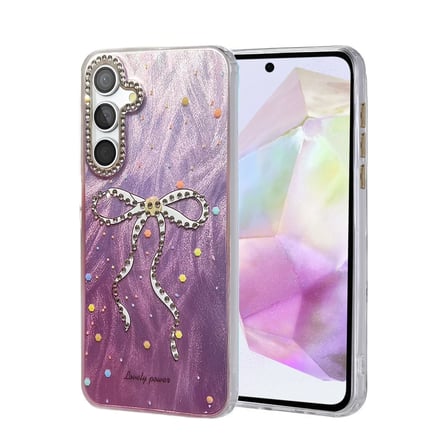 STR STORE Samsung Galaxy A35 5G Uyumlu Kılıf Blade Aynalı Desenli Kapak - Desen 1 GBZS