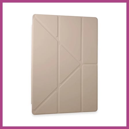 STR STORE Samsung Galaxy Tab A9 Kılıf Kalemlikli Mars Tablet Kılıfı - Rose Gold GBZS