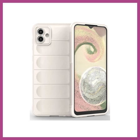 STR STORE Samsung Galaxy A04 Uyumlu Kılıf Optimum Silikon - Krem GBZS