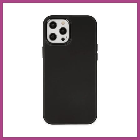 STR STORE iPhone 12 Pro Max Uyumlu Kılıf Asya Deri Silikon - Siyah GBZS