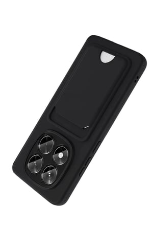 STR STORE Redmi Note 15 Pro 5G Uyumlu Kelvin Kartvizitli Silikon - Siyah GBZS