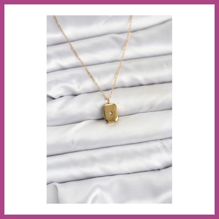 STR STORE 316L Çelik Zincir Gold Renk Minimal Kutup Yıldızı Model Kadın Kolye GBZS