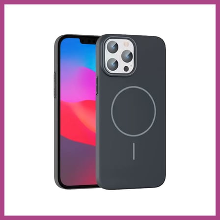 STR STORE Joko iPhone 15 Pro Max Uyumlu Broş Magsafe Kapak - Füme GBZS