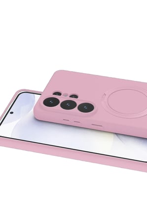 STR STORE Samsung Galaxy S26 Ultra Uyumlu Regal Magsafe Standlı Kapak - Açık Pembe GBZS