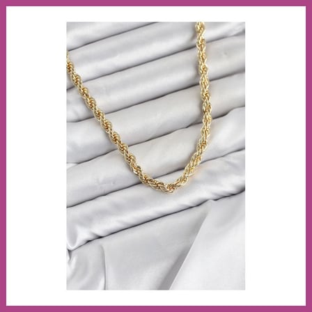 STR STORE CM Burgu Model Gold Renk Pirinç 60 cm Kadın Kolye GBZS