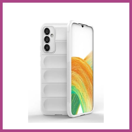 STR STORE Samsung Galaxy A25 5G Uyumlu Kılıf Optimum Silikon - Krem GBZS