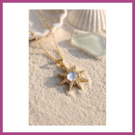 STR STORE 316L Çelik Zincir Gold Renk Yıldız Model Kolye GBZS