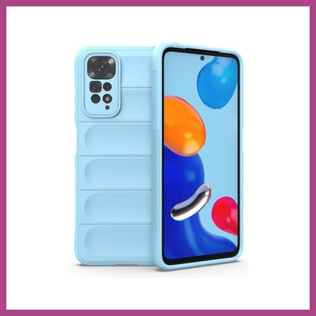 STR STORE Redmi Note 11 Uyumlu Kılıf Optimum Silikon - Sky Blue GBZS