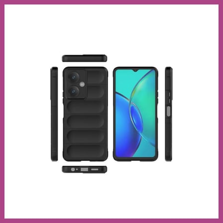 STR STORE Vivo Y27 Uyumlu Kılıf Optimum Silikon - Krem GBZS