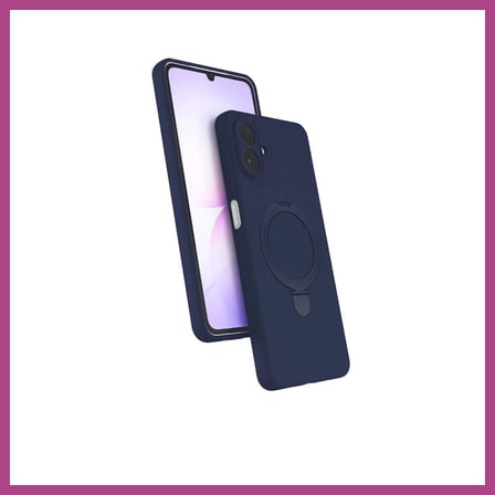 STR STORE Samsung Galaxy A07 4G Uyumlu Regal Magsafe Standlı Kapak - Lacivert GBZS