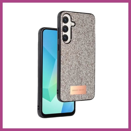 STR STORE Onegif Samsung Galaxy A16 5G Uyumlu Bright Simli Kapak - Gold GBZS