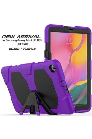 STR STORE Samsung Galaxy T510 Tab A 10.1 Kılıf Griffin Tablet Kapak - Mor GBZS