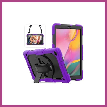 STR STORE Samsung Galaxy T510 Tab A 10.1 Kılıf Pars Tablet Kapak - Mor GBZS