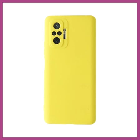 STR STORE Redmi Note 10 Pro Uyumlu Kılıf Nano içi Kadife Silikon - Sarı GBZS