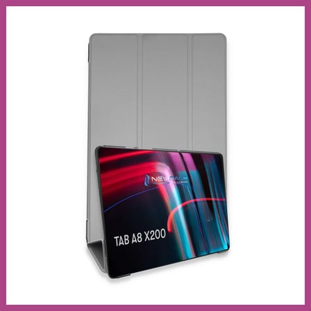 STR STORE Samsung Galaxy X200 Tab A8 10.5 Kılıf Tablet Smart Kılıf - Gri GBZS
