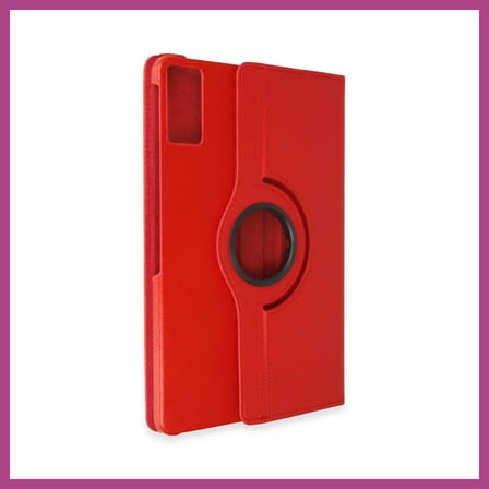 STR STORE Redmi Pad Kılıf 360 Tablet Deri Kılıf - Kırmızı GBZS