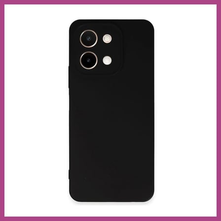 STR STORE Vivo Y28 Uyumlu Kılıf First Silikon - Siyah GBZS