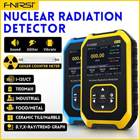 Fnirsi GC-01 Nükleer Radyasyon Test Cihazı Dedektörü