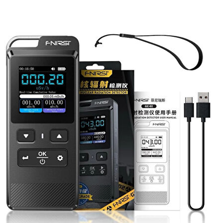 Fnirsi GC-02 Geiger Sayacı Nükleer Radyasyon Test Cihazı