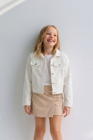 Kız Çocuk Gabardin Ceket Yazlık İnce Ceket