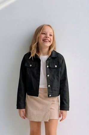 Kız Çocuk Gabardin Ceket Yazlık İnce Ceket