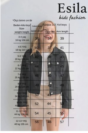 Kız Çocuk Gabardin Ceket Yazlık İnce Ceket