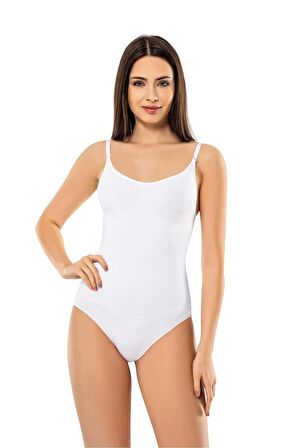 Ayarlanabilir Askılı Çıtçıtlı Body Korse