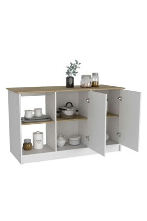 Kumsal Mutfak Adası - Beyaz-150 Cm