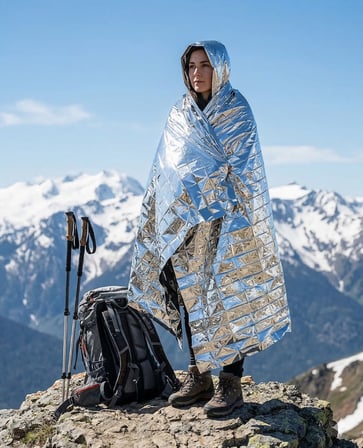 Termal Battaniye Acil Durum Deprem Survival Isı Koruyucu Su ve Rüzgar Geçirmez