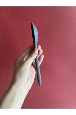 Silikon 2 adet 20 cm kaşık GRİ