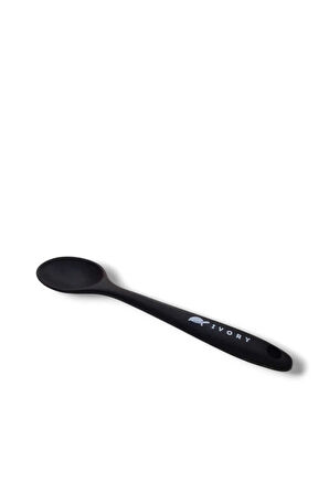 İvory silikon tatlı yemek kaşığı SİYAH (20cm) 1 ADET
