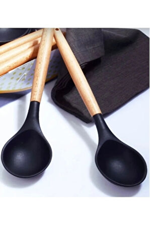 Bambu Saplı Siyah Kaşık