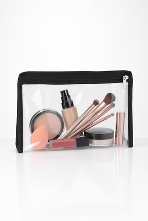 Şeffaf Fermuarlı Organizer Çanta 20x30 cm Çok Amaçlı Valiz Seyahat Makyaj Kozmetik Düzenleyici