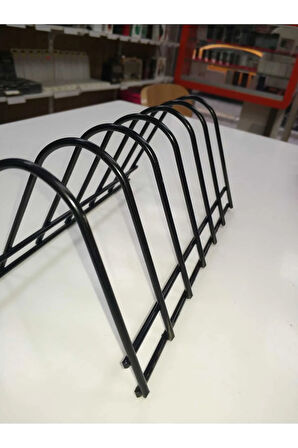 6 bölmeli siyah tabak organi